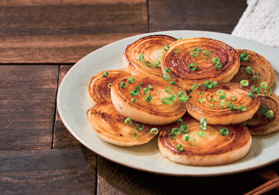 新玉ねぎの輪切り和風ソテー